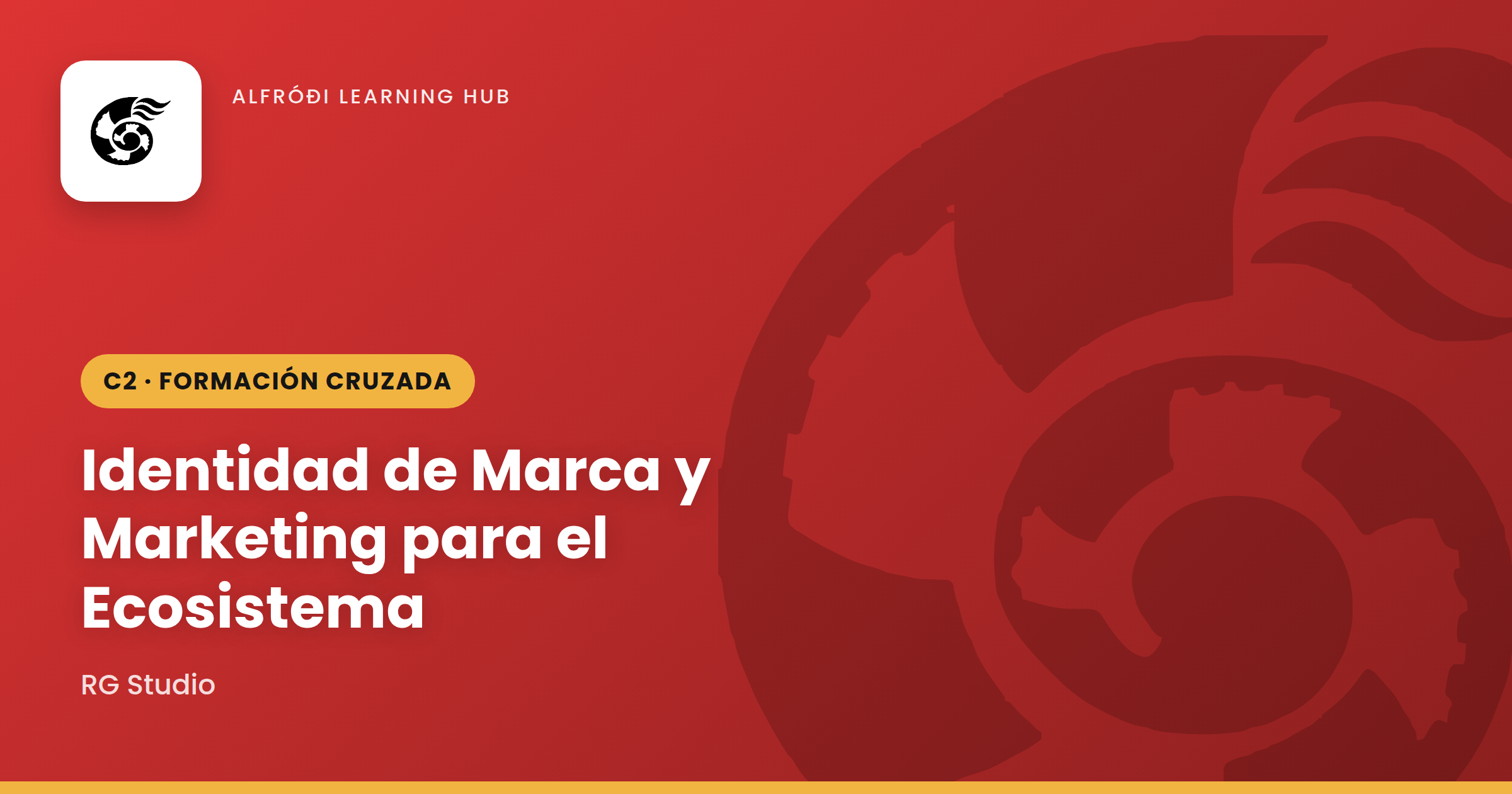 RG Studio — Identidad de Marca y Marketing para el Ecosistema — Alfróði Learning Hub