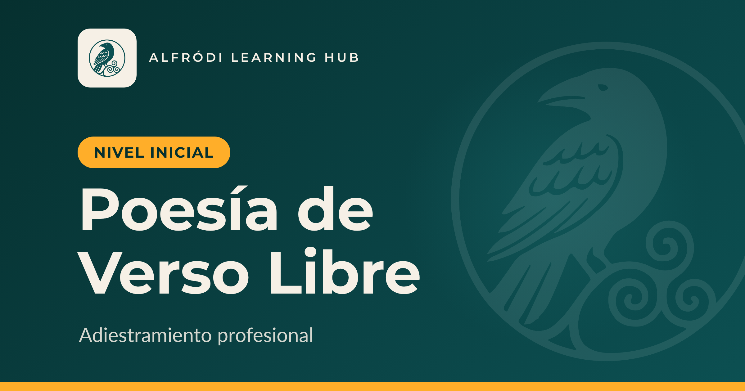 Miniatura del curso Poesía de Verso Libre, nivel inicial